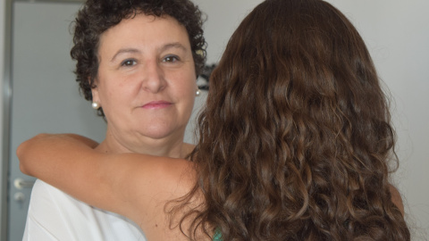 Miriam, la hija de María Salmerón, es su ojo derecho.