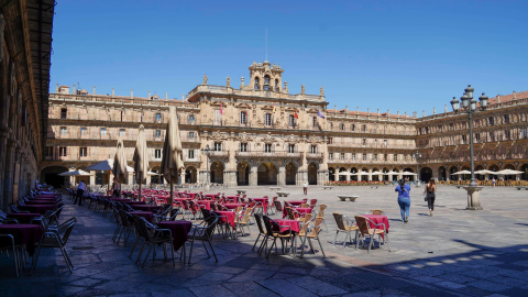 Foto de archivo. Plaza mayor de Salamanca. Foto de archivo. Plaza mayor de Salamanca.