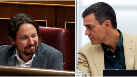 Pablo Iglesias, secretario general de Podemos, y Pedro Sánchez, líder del PSOE y presidente del Gobierno. / EFE Pablo Iglesias, secretario general de Podemos, y Pedro Sánchez, líder del PSOE y presidente del Gobierno. / EFE