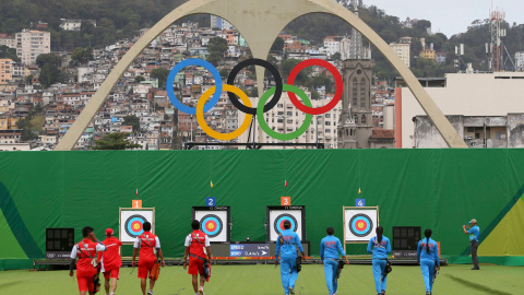 Los arqueros olímpicos competirán en pleno Sambódromo. /REUTERS
