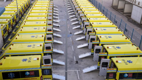 Ambulancias del Servicio de Urgencia Médica de Madrid (SUMMA). / EP