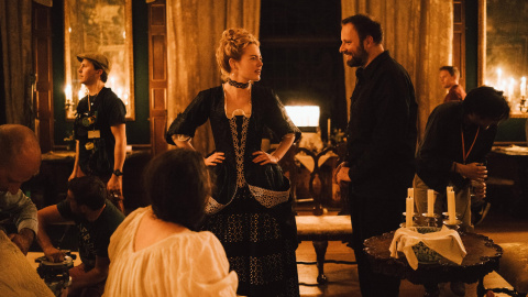 Emma Stone junto al director de 'La favorita', Yorgos Lanthimos. Emma Stone junto al director de 'La favorita', Yorgos Lanthimos.
