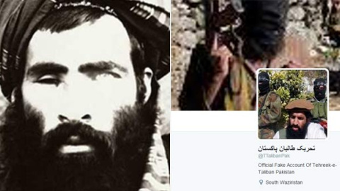 El mulá Omar y el perfil de Twitter de un supuesto yihadista. El mulá Omar y el perfil de Twitter de un supuesto yihadista.
