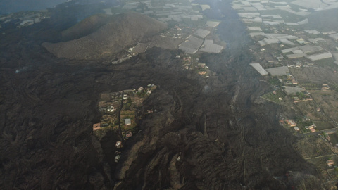13/10/2021- .Nuevas imágenes del avance de la lava. 13/10/2021- .Nuevas imágenes del avance de la lava.