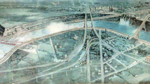 El transbordador aéreo de Torres Quevedo cruzá un remolino de río Niagara (a la izquierda en la imagen) unos kilómetros más abajo de sus famosas cataratas. Quizá por eso para algunos turistas pasa desapercibido y no lo visitan. El transbordador aéreo de Torres Quevedo cruzá un remolino de río Niagara (a la izquierda en la imagen) unos kilómetros más abajo de sus famosas cataratas. Quizá por eso para algunos turistas pasa desapercibido y no lo visitan.