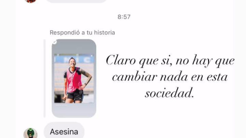 Un usuario insulta a Jenni Hermoso en Instagram. Un usuario insulta a Jenni Hermoso en Instagram.