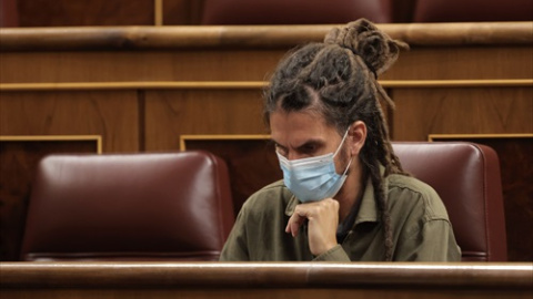El ex secretario de Organización y diputado de Unidas Podemos Alberto Rodríguez en una sesión plenaria en el Congreso de los Diputados, El ex secretario de Organización y diputado de Unidas Podemos Alberto Rodríguez en una sesión plenaria en el Congreso de los Diputados,
