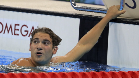 El español Joan-Lluis Pons, al terminar segundo su serie de los 400 estilos. /REUTERS El español Joan-Lluis Pons, al terminar segundo su serie de los 400 estilos. /REUTERS