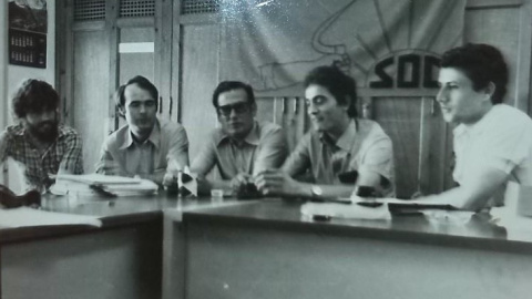 Miembros históricos del SOC con Diego Cañamero en la imagen (2)