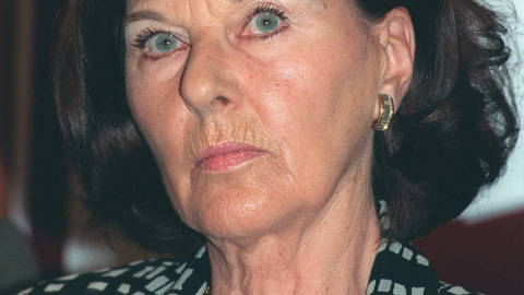 Fotografía de archivo de septiembre de 1997 de la actriz suiza alemana Katia Loritz. EFE/Archivo/Kote Rodrigo Fotografía de archivo de septiembre de 1997 de la actriz suiza alemana Katia Loritz. EFE/Archivo/Kote Rodrigo