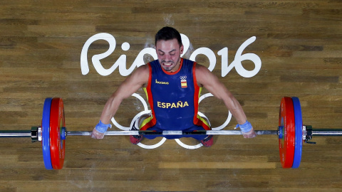 El haltera Josué Brachi durante su participación en los Juegos. /REUTERS