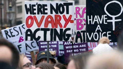 Otro aspecto de la protesta en Londres. (WILL OLIVER | EFE)