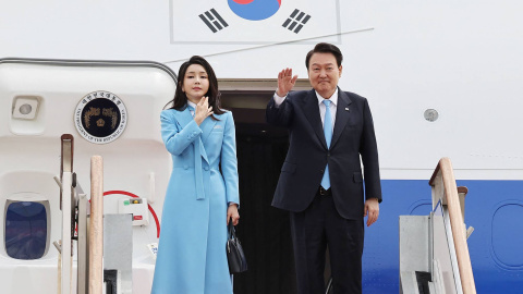 La primera dama, Kim Keon-hee, y el presidente de Corea del Sur, Yoon Suk-yeol. La primera dama, Kim Keon-hee, y el presidente de Corea del Sur, Yoon Suk-yeol.