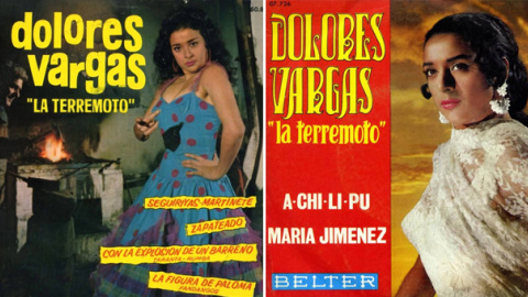Imágenes de los discos de Dolores Vargas, 'La Terremoto'. Imágenes de los discos de Dolores Vargas, 'La Terremoto'.