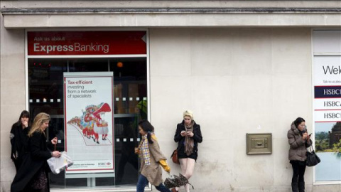 Sucursal del banco HSBC en el centro de Londres, Inglaterra. EFE/Archivo Sucursal del banco HSBC en el centro de Londres, Inglaterra. EFE/Archivo