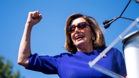 24/09/2019.- La presidenta de la Cámara Baja de EEUU, la demócrata Nancy Pelosi, este martes en Washington. EFE/EPA/Jim Lo Scalzo 24/09/2019.- La presidenta de la Cámara Baja de EEUU, la demócrata Nancy Pelosi, este martes en Washington. EFE/EPA/Jim Lo Scalzo