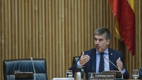 El director general de la Policía, Ignacio Cosidó, durante su intervención ante la Comisión de Presupuestos del Congreso para informar de las cuentas de su departamento para el próximo año. EFE El director general de la Policía, Ignacio Cosidó, durante su intervención ante la Comisión de Presupuestos del Congreso para informar de las cuentas de su departamento para el próximo año. EFE