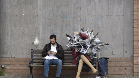 Parque temático instalación de arte 'Dismaland ' del artista británico Banksy en Weston, en el suroeste de Inglaterra. REUTERS