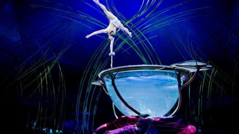 Imagen de archivo de un espectáculo del Circo del Sol. Imagen de archivo de un espectáculo del Circo del Sol.