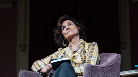 La presidenta del Consejo del Estado y exvicepresidenta del Gobierno, Carmen Calvo, durante un acto en Madrid, a 14 de febrero de 2024. La presidenta del Consejo del Estado y exvicepresidenta del Gobierno, Carmen Calvo, durante un acto en Madrid, a 14 de febrero de 2024.