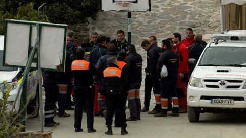 La Brigada de Salvamento Minero de Hunosa que participa en el rescate de Julen. / EFE La Brigada de Salvamento Minero de Hunosa que participa en el rescate de Julen. / EFE