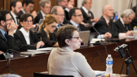 Carmen Martínez Aguayo, la número dos de José Antonio Griñán durante su etapa de consejero de Hacienda (2004-2009), y quien le sucedió en el cargo al asumir la Presidencia, durante su declaración en el juicio que se sigue en la Audiencia de Carmen Martínez Aguayo, la número dos de José Antonio Griñán durante su etapa de consejero de Hacienda (2004-2009), y quien le sucedió en el cargo al asumir la Presidencia, durante su declaración en el juicio que se sigue en la Audiencia de