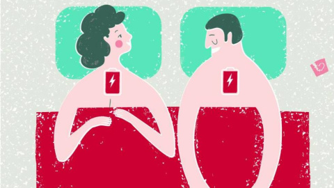 Viñeta sobre la sexualidad ligada a la tecnología. Viñeta sobre la sexualidad ligada a la tecnología.