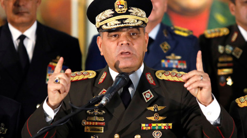 Vladimir Padrino, durante su comparecencia este jueves. REUTERS/Manaure Quintero