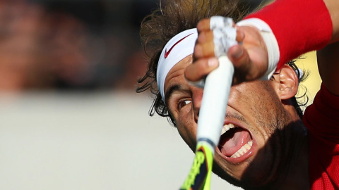 Nadal, en un momento del partido contra Del Potro. REUTERS/Kevin Lamarque Nadal, en un momento del partido contra Del Potro. REUTERS/Kevin Lamarque