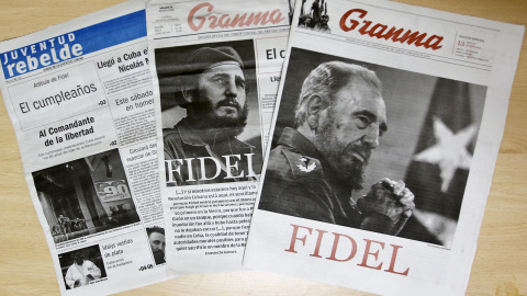 Vista de diferentes periódicos cubanos alusivos al 90 cumpleaños del líder de la revolución cubana Fidel Castro. EFE/Ernesto Mastrascusa Vista de diferentes periódicos cubanos alusivos al 90 cumpleaños del líder de la revolución cubana Fidel Castro. EFE/Ernesto Mastrascusa