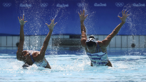 Carbonell y Mengual durante su ejercicio.- REUTERS Carbonell y Mengual durante su ejercicio.- REUTERS