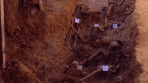 Fosa común de Priaranza del Bierzo cedidas por la ARMH Fosa común de Priaranza del Bierzo cedidas por la ARMH