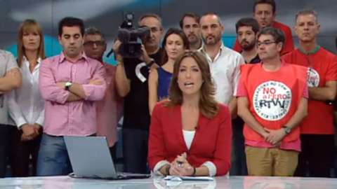 El informativo de Canal Nou en el que se contó la noticia del cierre de RTVV. El informativo de Canal Nou en el que se contó la noticia del cierre de RTVV.