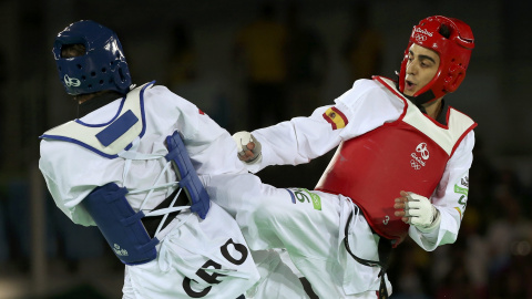 Joel González durante su combate de octavos de final contra el croata Filip Grgic. /REUTERS Joel González durante su combate de octavos de final contra el croata Filip Grgic. /REUTERS