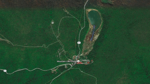 Imágenes de satélite que muestran la desertización del Mountain Lake, en Virginia.