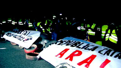 Cataluña amanece con otra jornada de protestas con más cortes de carreteras Cataluña amanece con otra jornada de protestas con más cortes de carreteras
