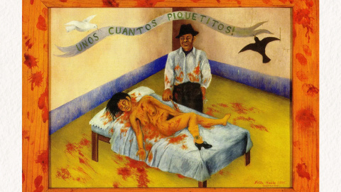 'Unos cuantos piquetitos' (1935) de Frida Kahlo expuesto en el Museo Dolores Olmedo, México D.F.