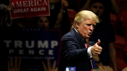 El candidato republicano a la Casa Blanca, Donald Trump, durante un acto de campaña en Austin, Texas. REUTERS/Carlo Allegri El candidato republicano a la Casa Blanca, Donald Trump, durante un acto de campaña en Austin, Texas. REUTERS/Carlo Allegri