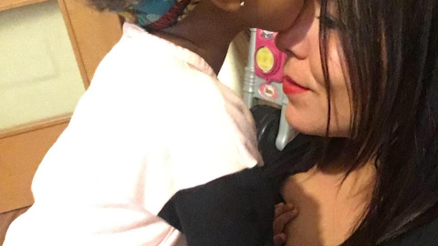 Noelia Corpas, madre soltera Noelia Corpas, madre soltera