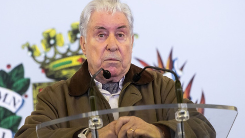 Fidel Ibáñez, sindicalista dos veces encarcelado y otras tantas torturado en el franquismo, habla en nombre de las víctimas. / Daniel Marcos Fidel Ibáñez, sindicalista dos veces encarcelado y otras tantas torturado en el franquismo, habla en nombre de las víctimas. / Daniel Marcos