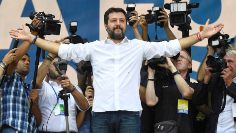 El líder de Liga, Matteo Salvini. (REUTERS/Flavio Lo Scalzo) El líder de Liga, Matteo Salvini. (REUTERS/Flavio Lo Scalzo)
