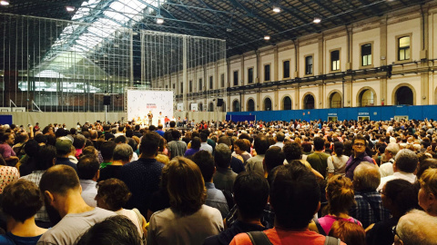 Reunión de los alcaldes del 'Sí se puede' en Barcelona, este viernes. PÚBLICO Reunión de los alcaldes del 'Sí se puede' en Barcelona, este viernes. PÚBLICO