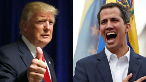 Donald Trump y Juan Guaidó. / REUTERS Donald Trump y Juan Guaidó. / REUTERS