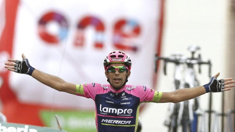El ciclista portugués del equipo Lampre, Nelson Oliveira se ha proclamado el vencedor de la décimo tercera etapa de la Vuelta. /EFE El ciclista portugués del equipo Lampre, Nelson Oliveira se ha proclamado el vencedor de la décimo tercera etapa de la Vuelta. /EFE