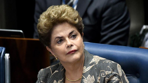 La presidenta suspendida de Brasil, Dilma Rousseff, durante su comparecencia en el Senado. - EFE La presidenta suspendida de Brasil, Dilma Rousseff, durante su comparecencia en el Senado. - EFE