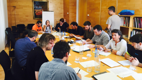 Reunión de los regidores en el encuentro municipalista en Barcelona. PÚBLICO Reunión de los regidores en el encuentro municipalista en Barcelona. PÚBLICO