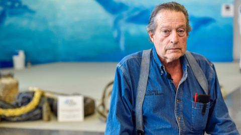 El capitán estadounidense e investigador marino Charles Moore, en una entrevista. EFE/Miguel Toña El capitán estadounidense e investigador marino Charles Moore, en una entrevista. EFE/Miguel Toña