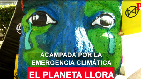 Acampada 'climÃ¡tica' frente al Ministerio para la TransiciÃ³n EcolÃ³gica