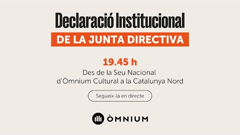 La declaració institucional d'Òmnium
