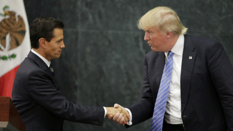 El presidente de México, Enrique Peña Nieto, y el candidato republicano a la casa Blanca, Donald Trump. - REUTERS El presidente de México, Enrique Peña Nieto, y el candidato republicano a la casa Blanca, Donald Trump. - REUTERS